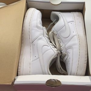 Worn white Air Force 1